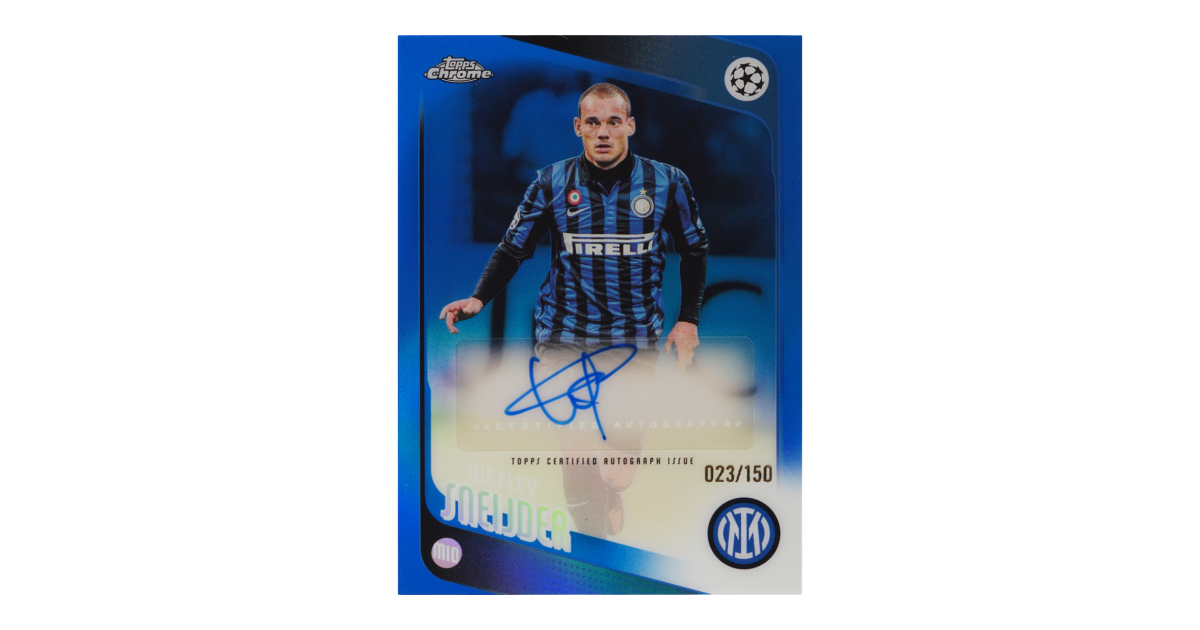 Wesley Sneijder · 2025 Topps Chrome UCC Chrome Legends Autographs 