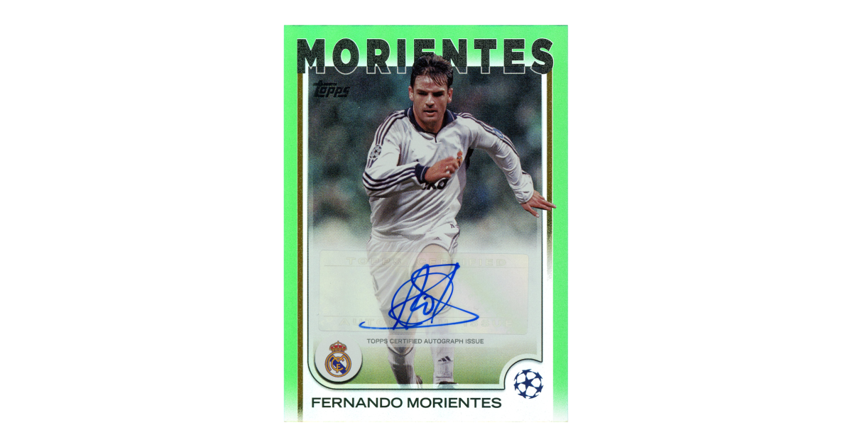 Fernando Morientes · 2024 Topps UEFA Club Competitions Base Autographs ...