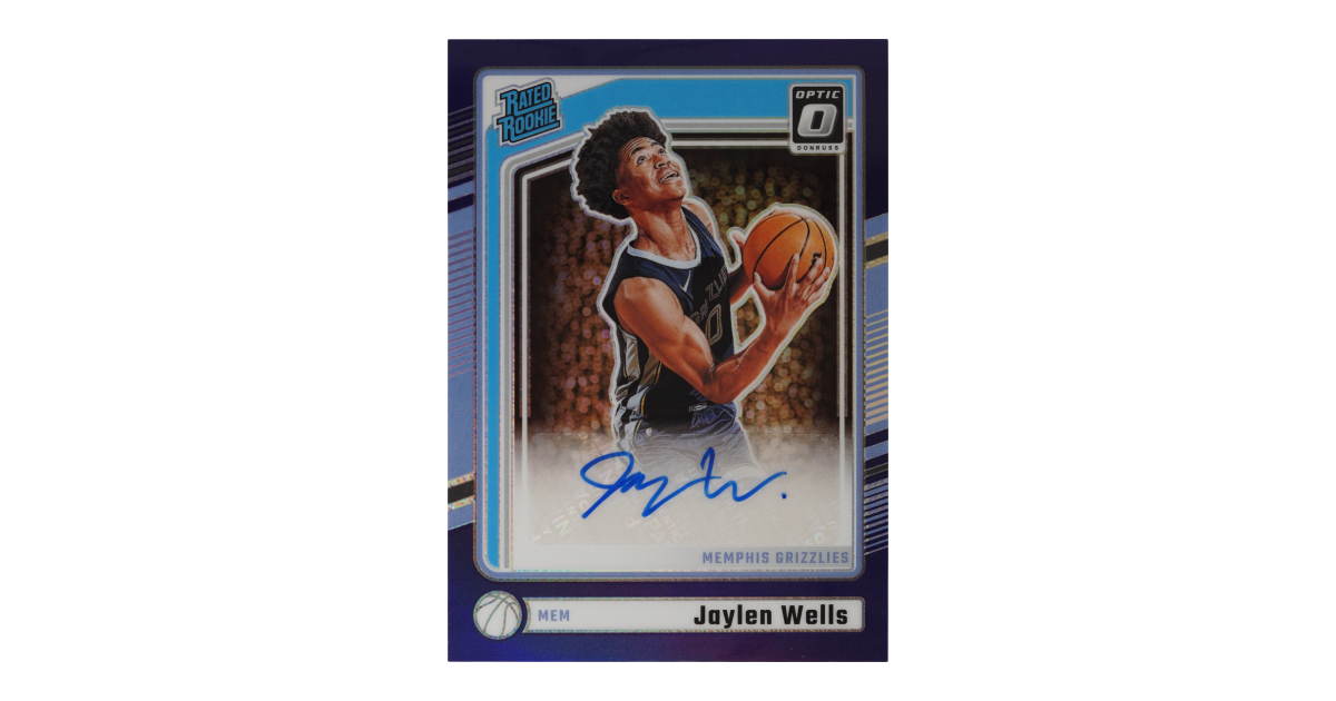 Jaylen Wells · 2024 Panini Donruss Optic Rated Rookies Signatures ...