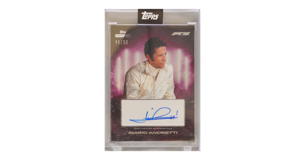 Mario Andretti · 2025 Topps Lights Out Formula 1 75th Anniversary ...
